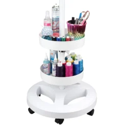 Semplix LED Lupen-Stehlampe 3D Weiß (Ø 127 Mm/ Inkl.Standfuß M. Rollen/ 2 Tabletts) -NähKunst Angebote Store x anwendungsbeispiel alle sets 011 scaled